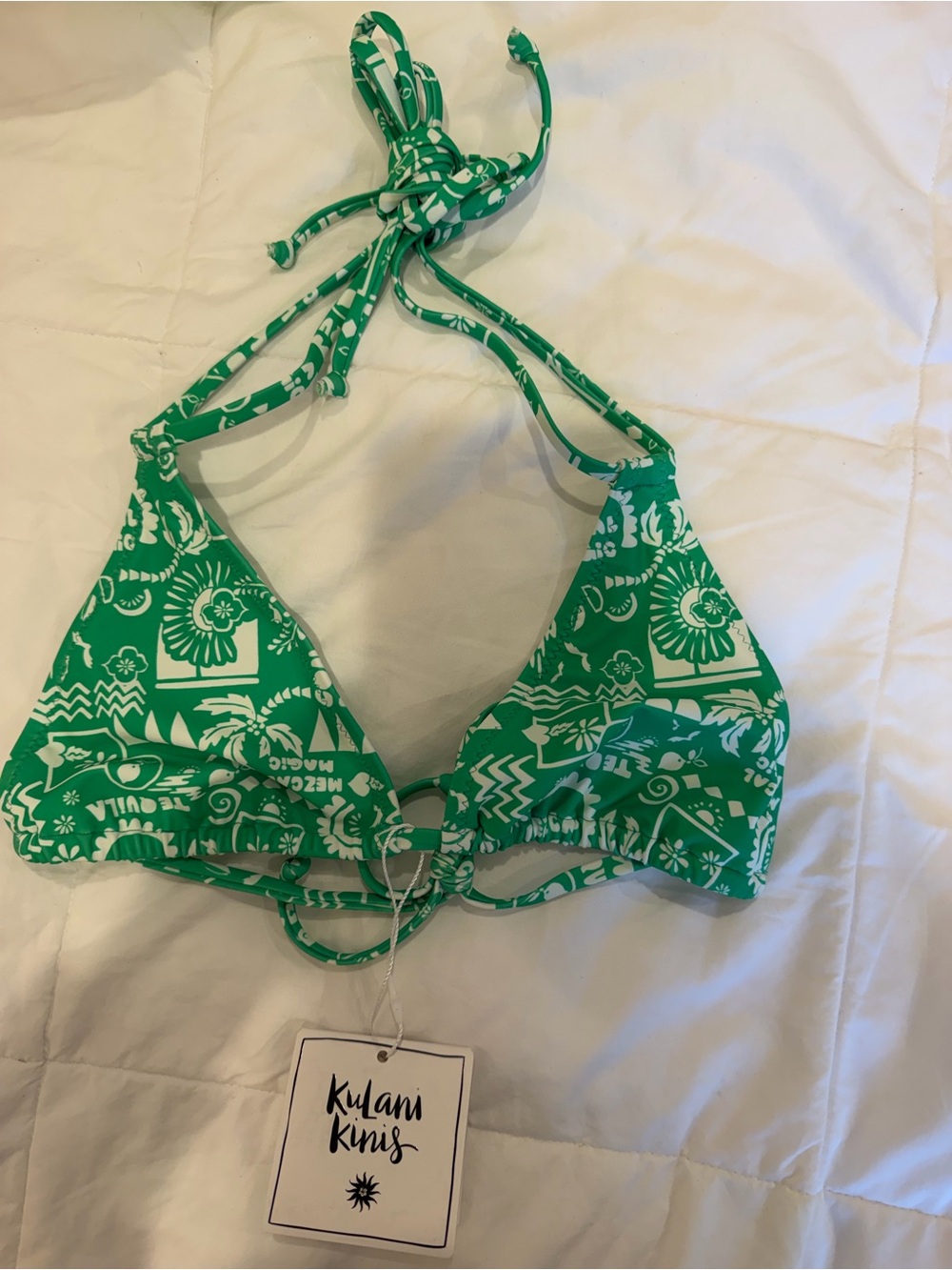 NWT Kulani Kinis Twin strap halter bikini top